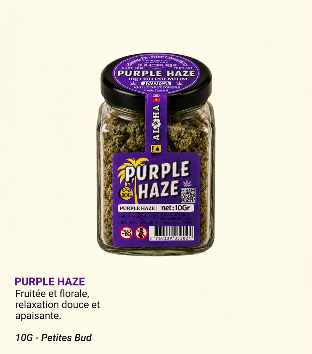 Purple Haze CBD 10G Greenhouse – Aloha Cica Lab