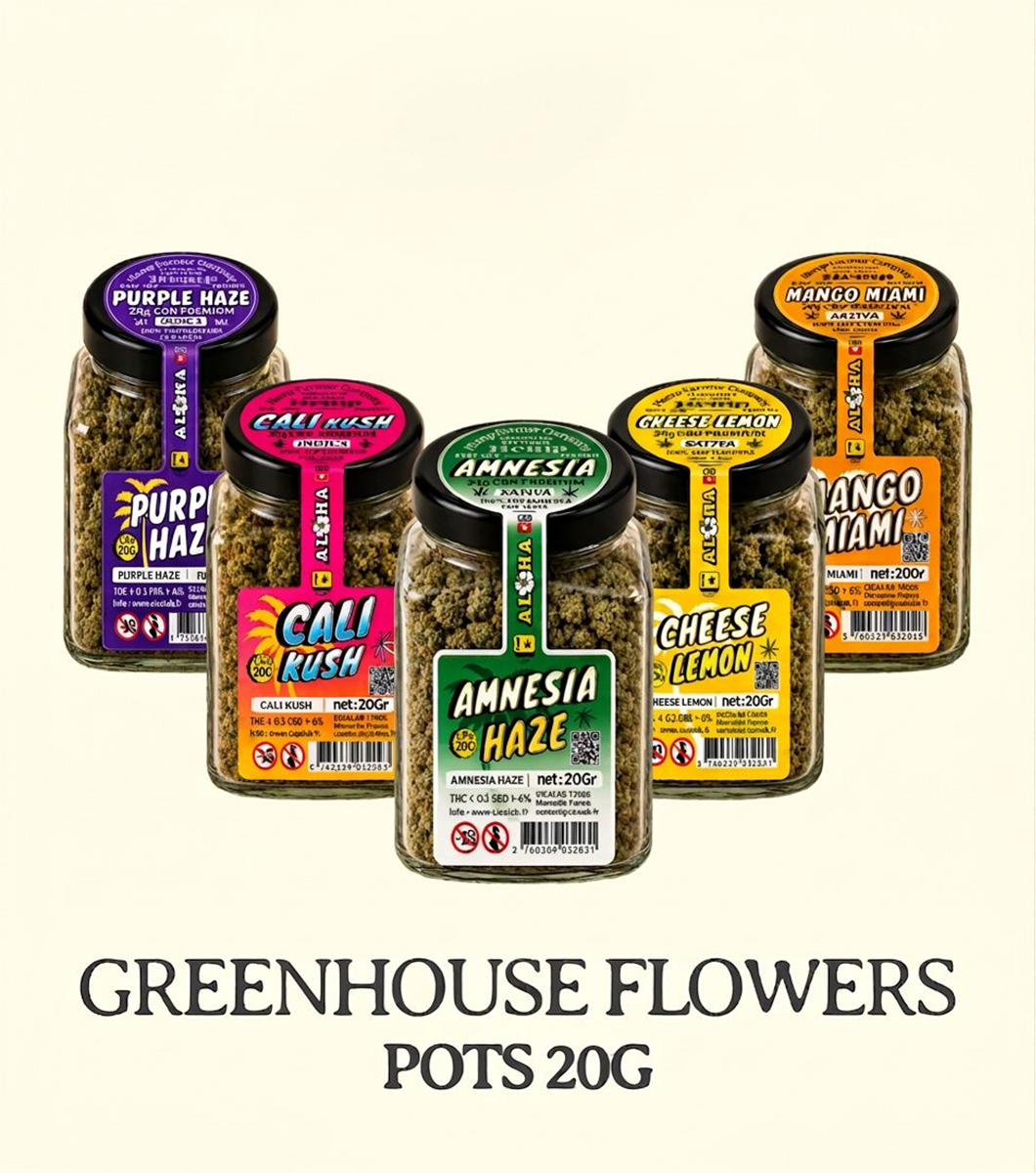 5 saveurs CBD 20G Greenhouse – Aloha Cica Lab