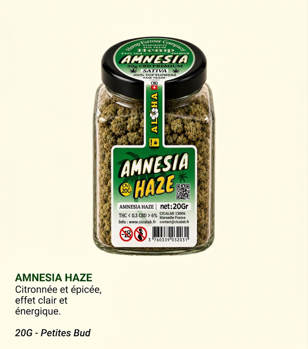 Amnesia Haze CBD 20G Greenhouse – Aloha Cica Lab