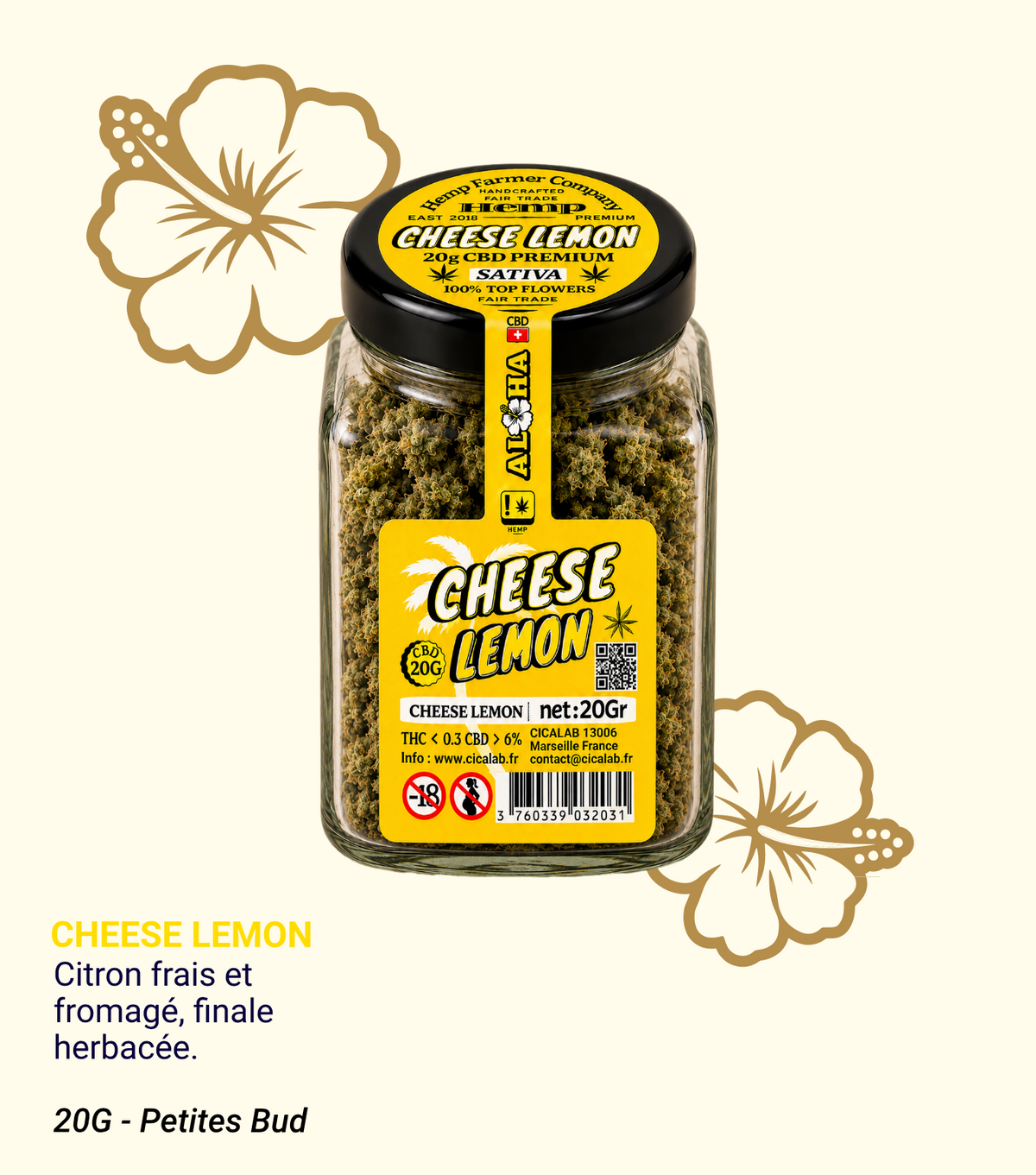 Cheese Lemon CBD 20G Greenhouse – Aloha Cica Lab