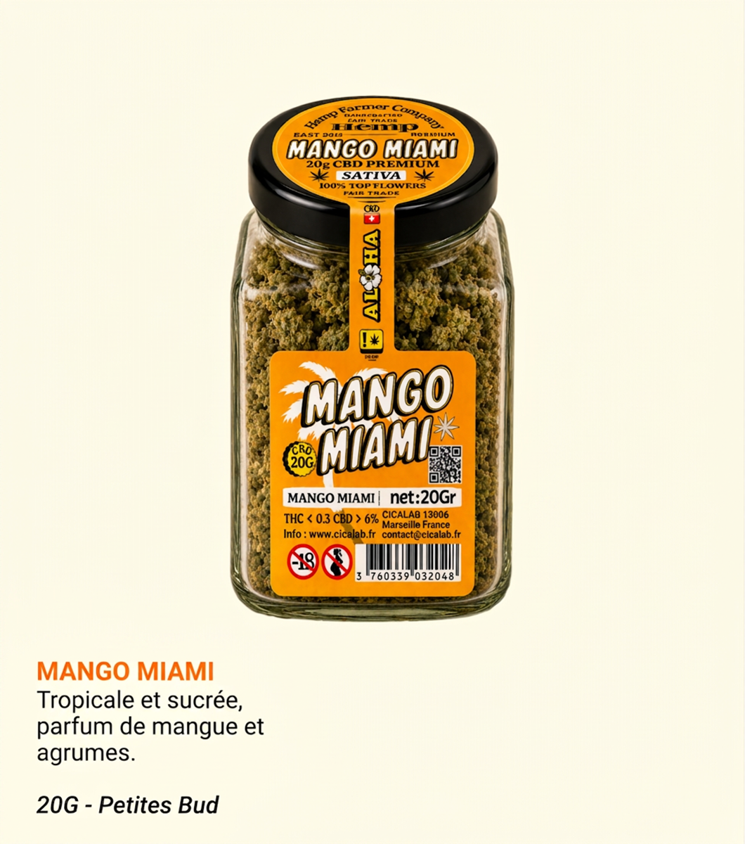 Mango Miami CBD 20G Greenhouse – Aloha Cica Lab