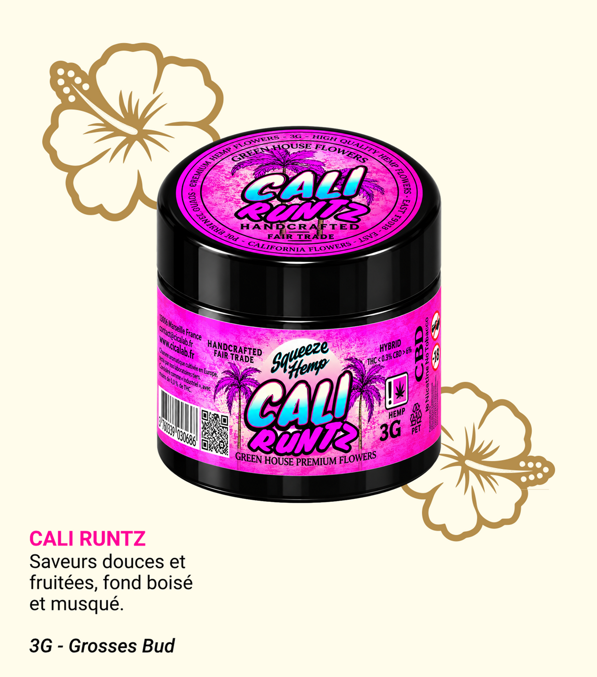 Cali Runtz CBD 3G Greenhouse – Aloha Cica Lab