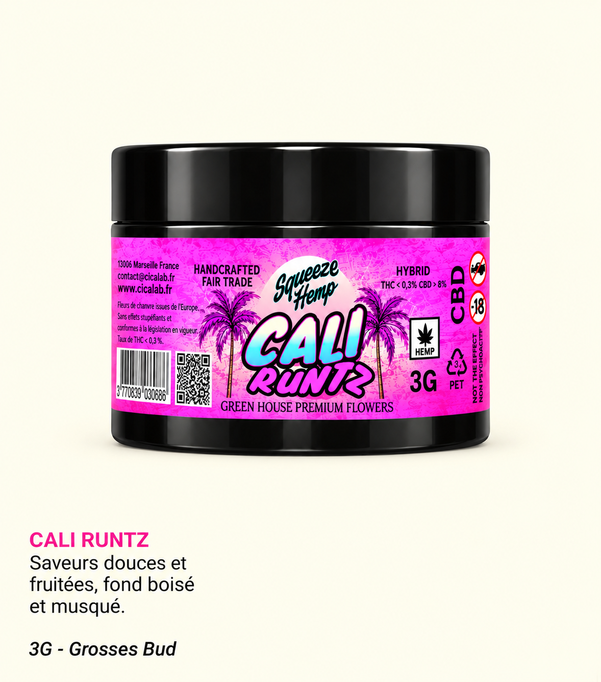 Cali Runtz CBD 3G Greenhouse – Aloha Cica Lab