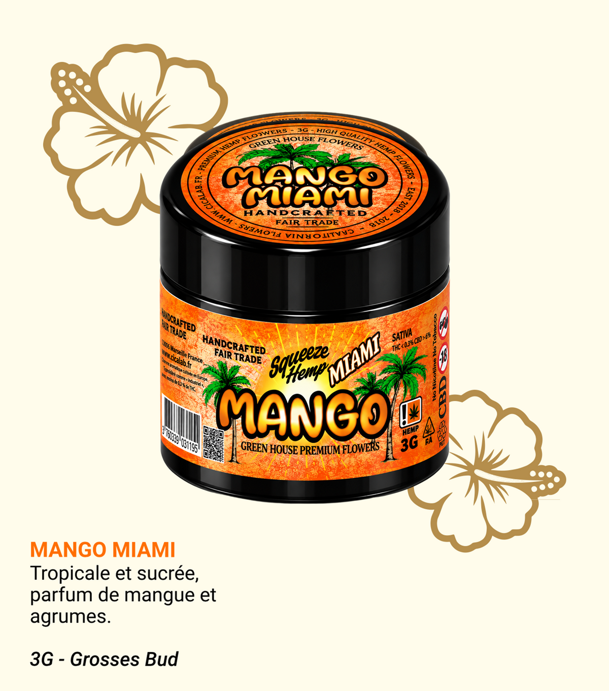 Mango Miami CBD 3G Greenhouse – Aloha Cica Lab