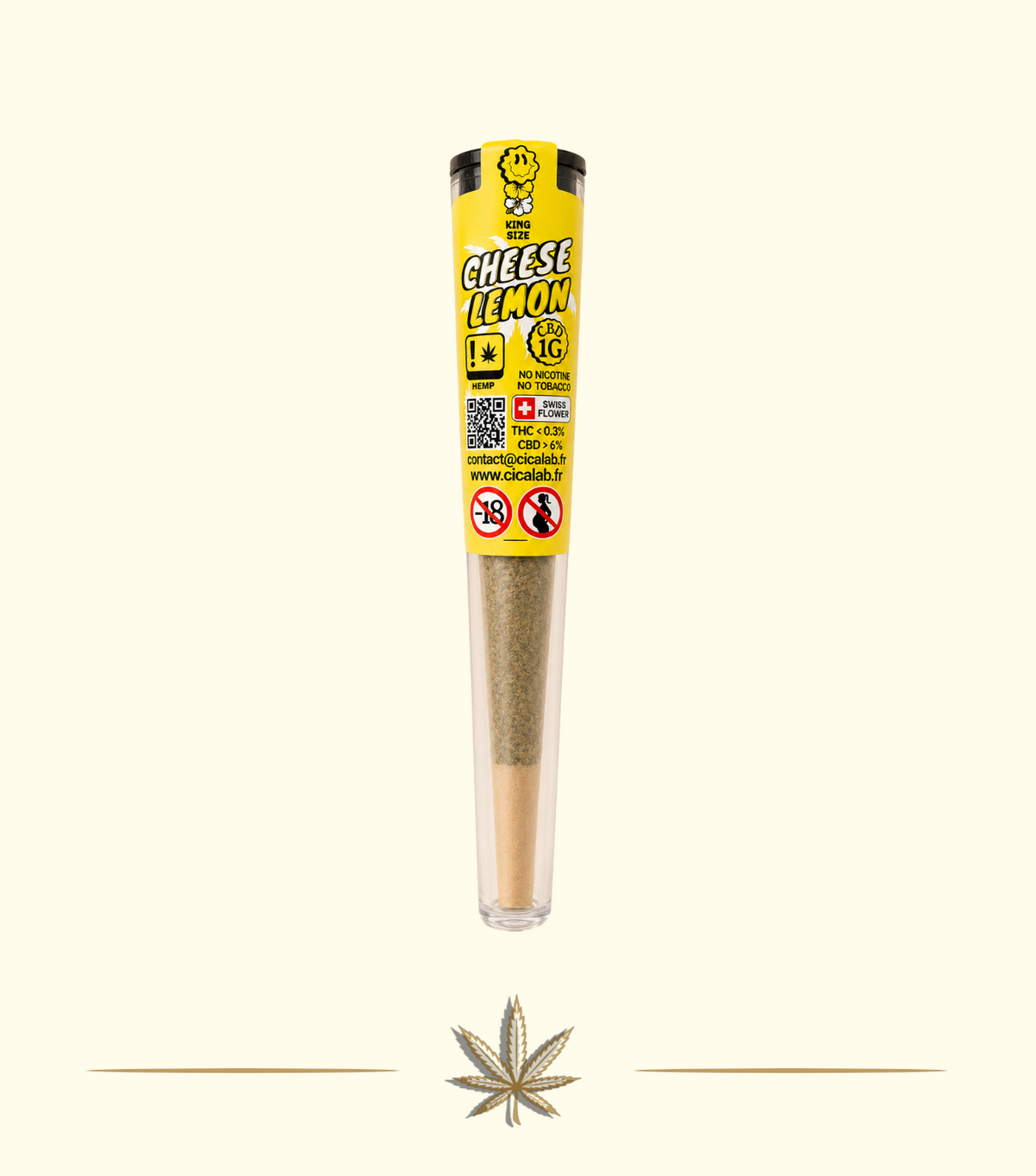 Pré-roll CBD Aloha 1G Cheese Lemon – Cica Lab