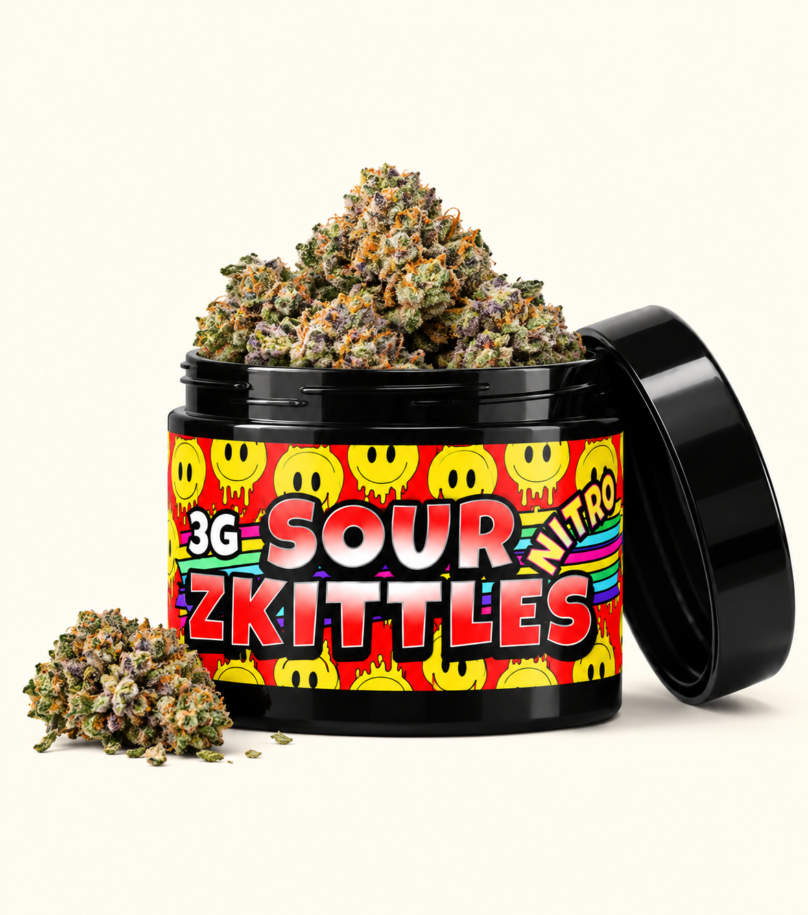 Nitro Sour Zkittles 3G – fleur CBD premium Cica Lab