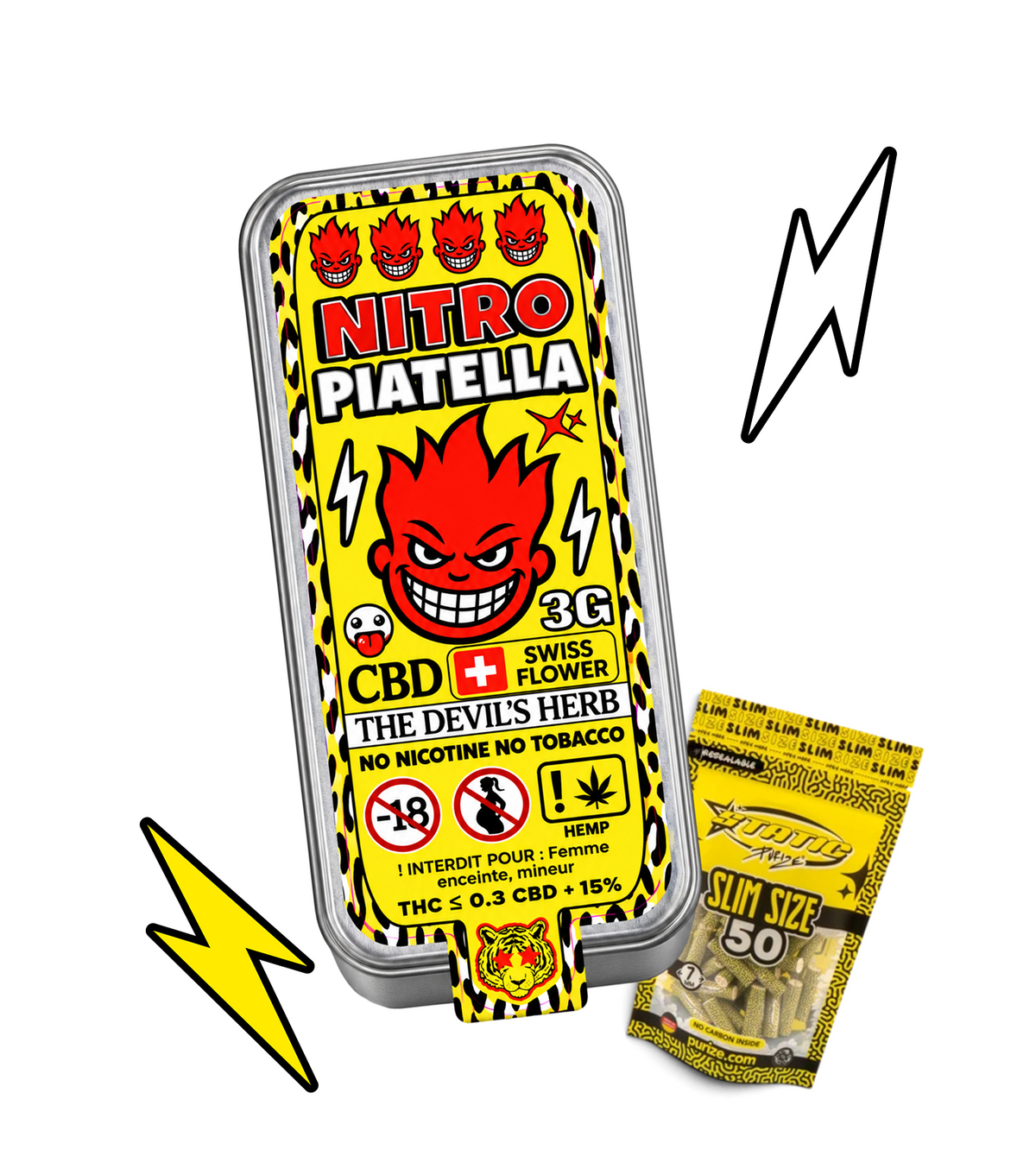 Piatella Nitro 3G – résine CBD premium Cica Lab