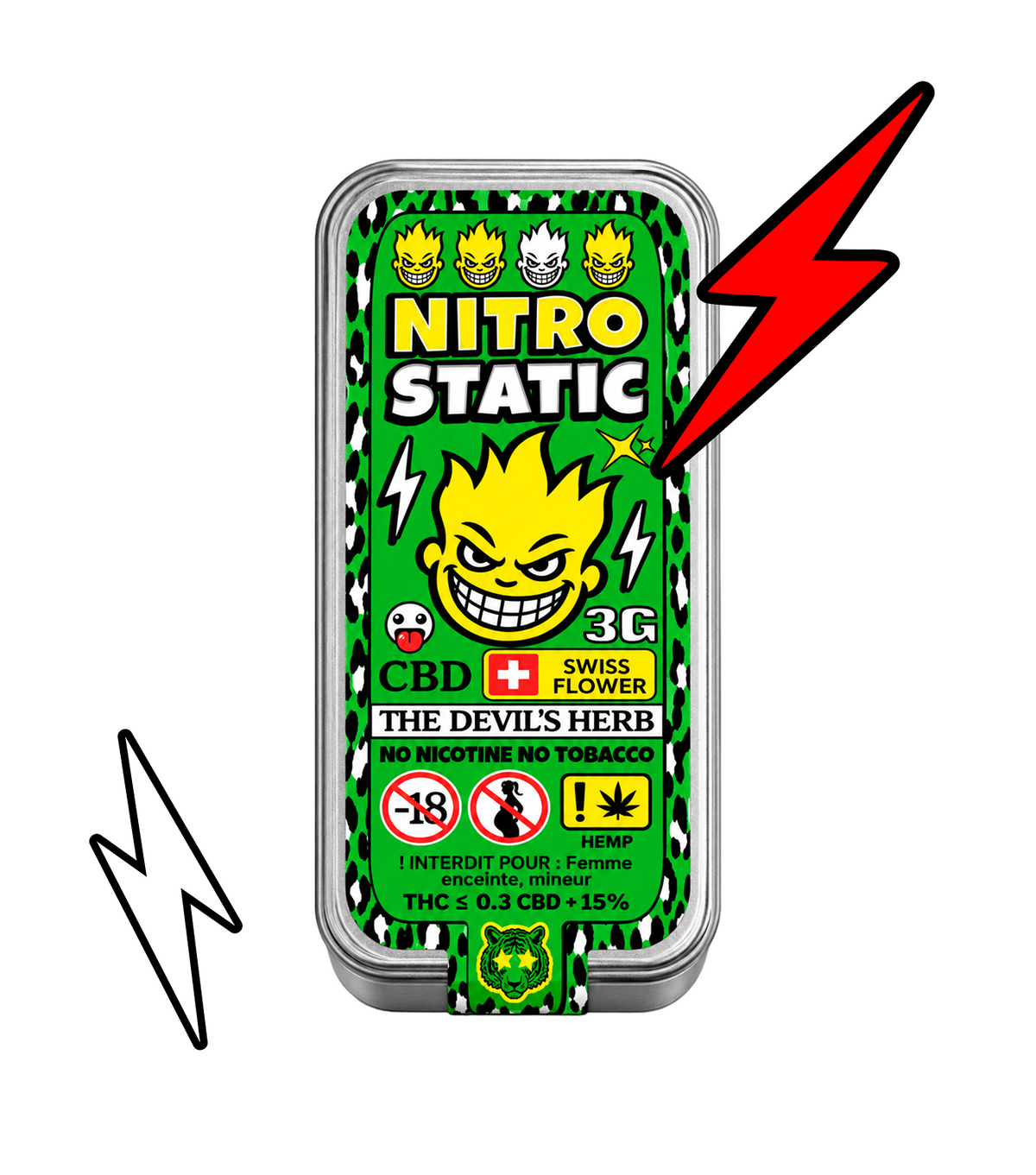 Static Nitro 3G – résine CBD premium Cica Lab
