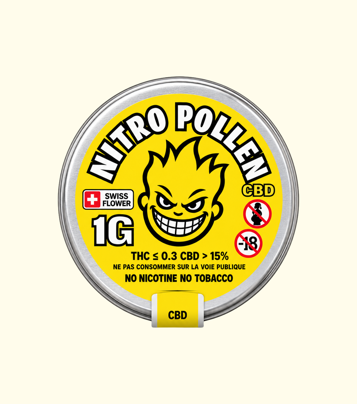Nitro Pollen CBD 1G – résine  CBD premium Cica Lab
