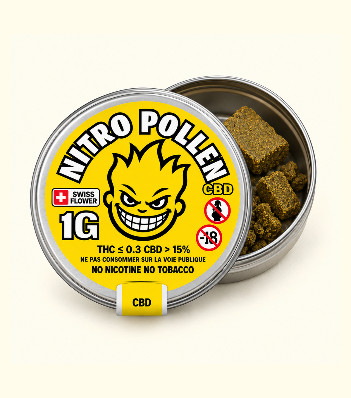 Nitro Pollen CBD 1G – résine  CBD premium Cica Lab