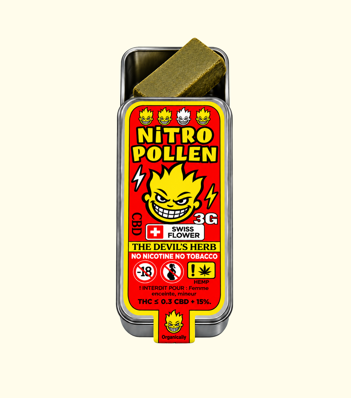 Nitro Pollen CBD 3G – pollen CBD suisse Cica Lab