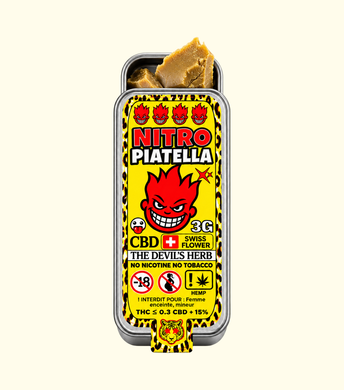 Piatella Nitro 3G – résine CBD premium Cica Lab