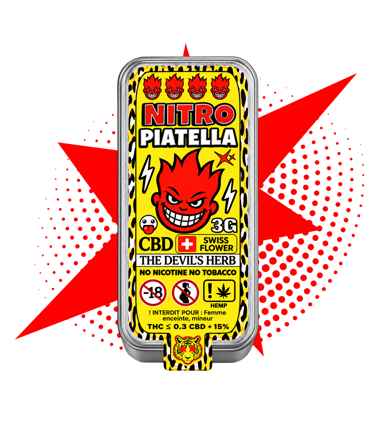 Piatella Nitro 3G – résine CBD premium Cica Lab
