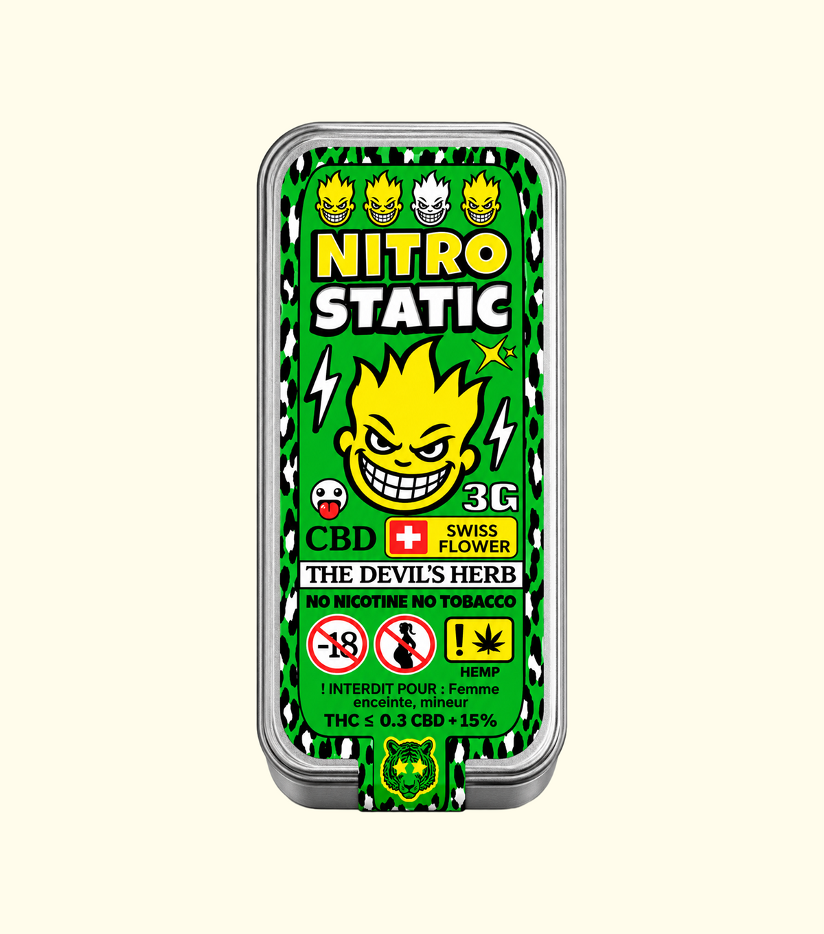 Static Nitro 3G – résine CBD premium Cica Lab