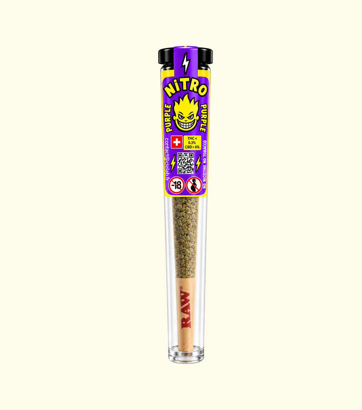 Pré-Roll Nitro Purple CBD – fleur CBD Cica Lab
