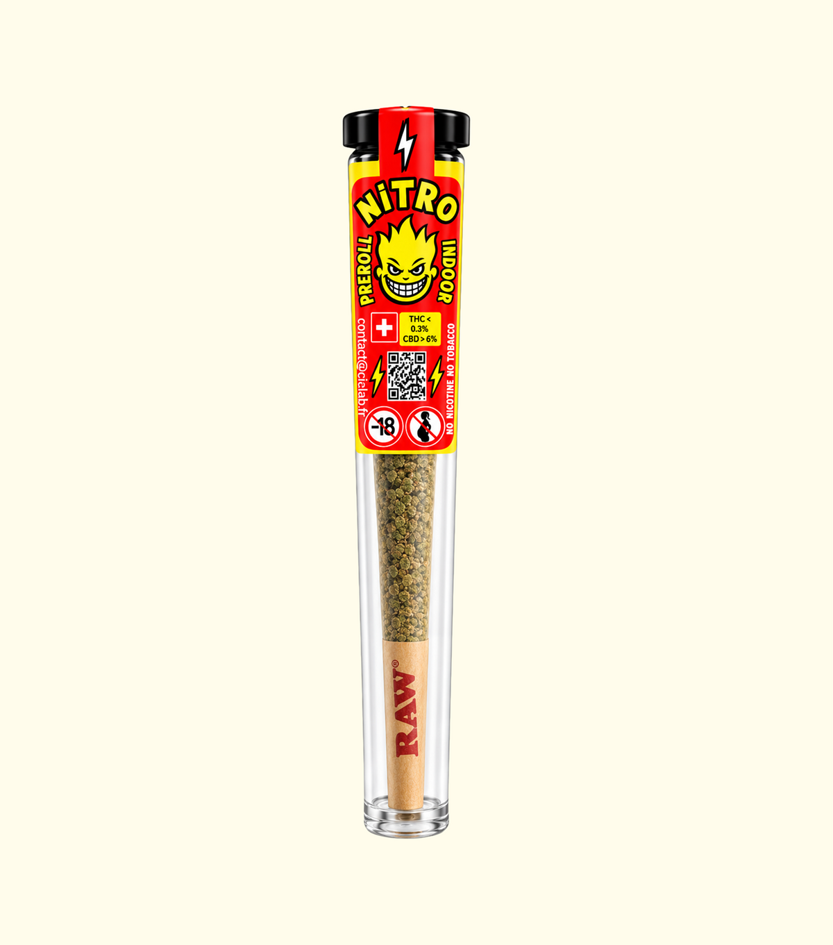 Pré-Roll Nitro Red Cali CBD – fleur CBD Cica Lab