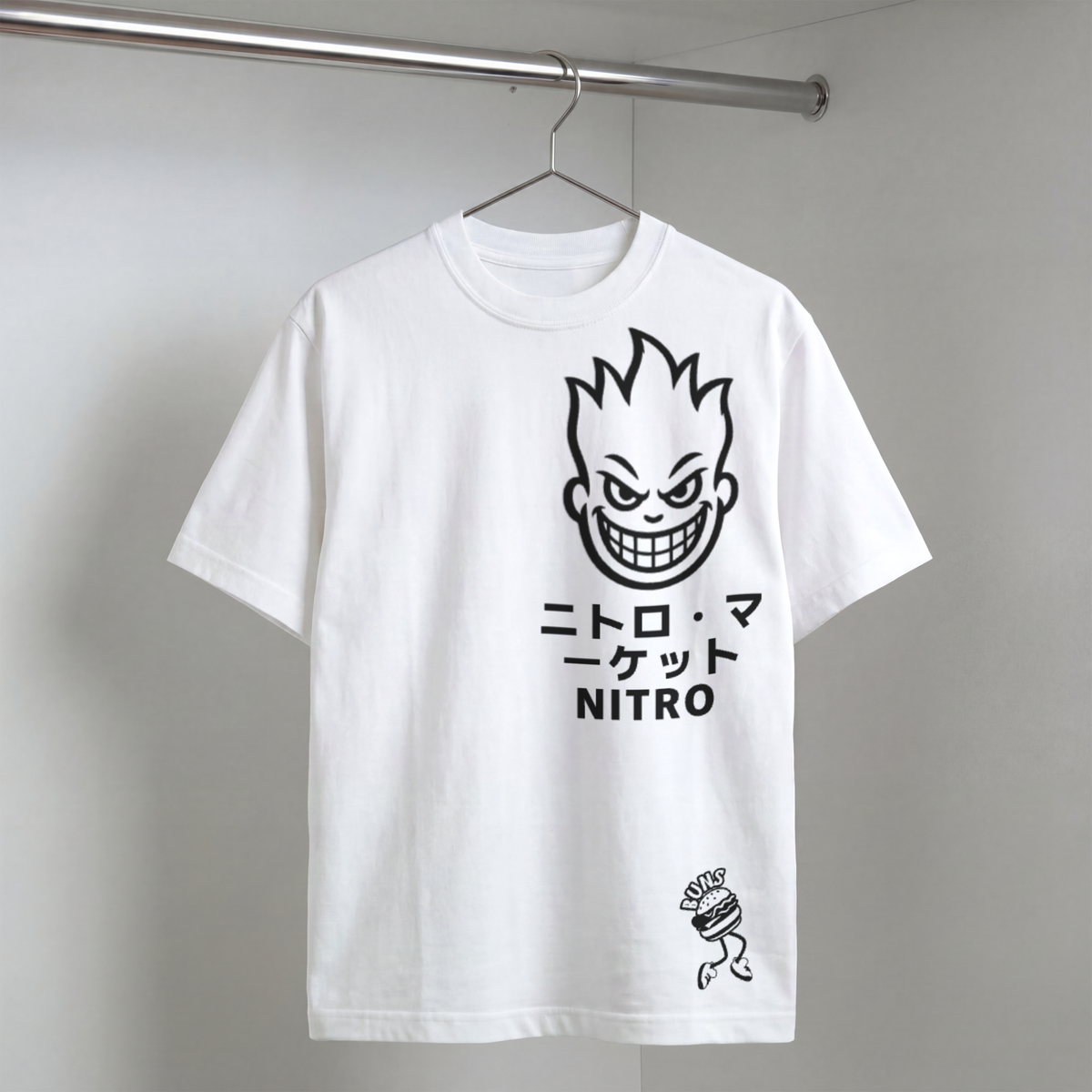 T-shirt Nitro Original oversize blanc – Cica Lab